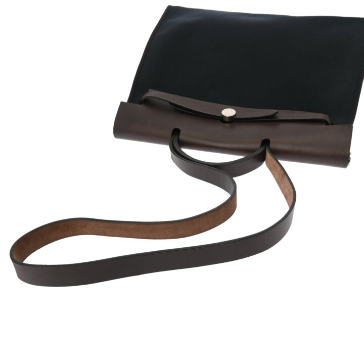 楽天市場】HERMES エルメス エールバッグジップ MM ブラック/ハバナ 