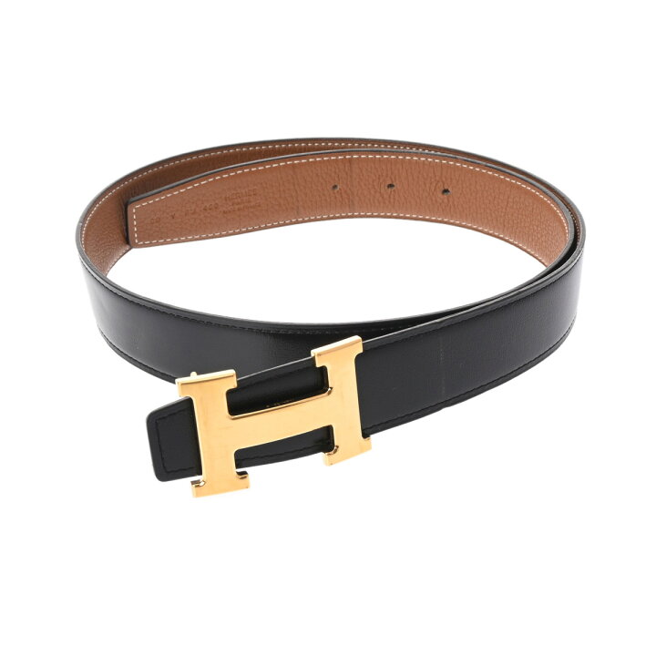 楽天市場】HERMES エルメス Hベルト サイズ80 ブラック/ゴールド Y刻印  