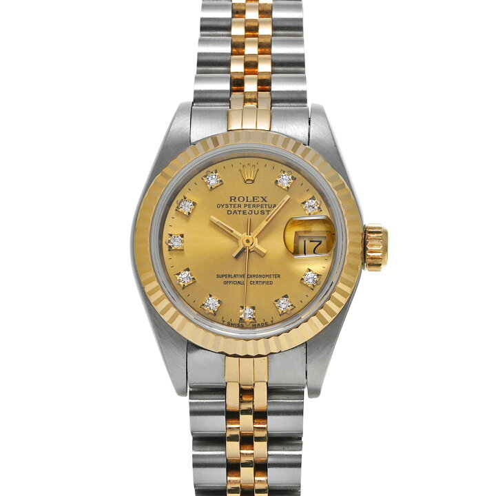 楽天市場】ROLEX ロレックス デイトジャスト 10Pダイヤ 69173G 