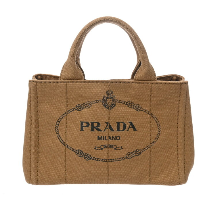 楽天市場】PRADA プラダ カナパ ミニ 2WAYトート ブラウン B2439G 