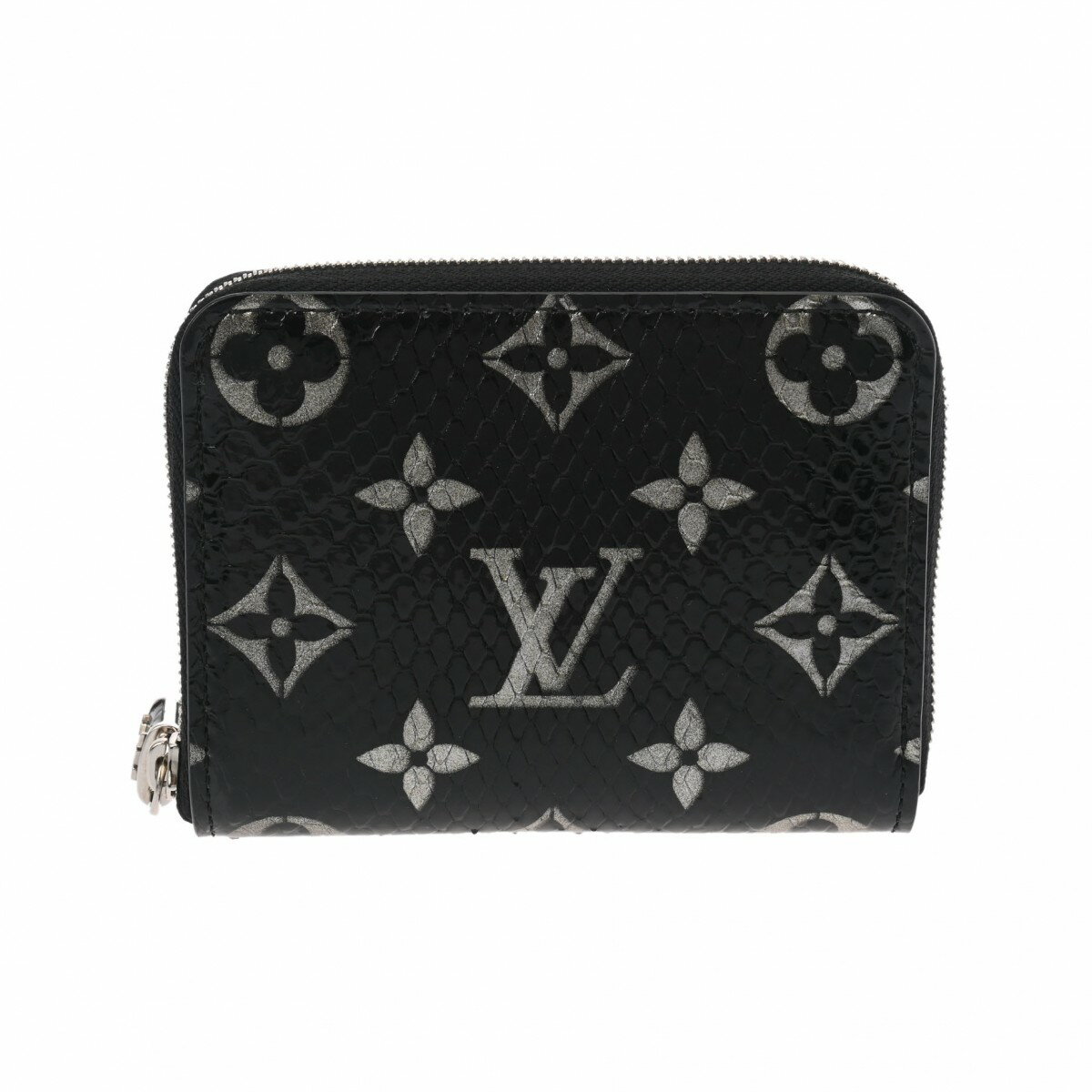【～2/25 最大5万円クーポン】LOUIS VUITTON ルイヴィトン モノグラム エキゾチック ジッピーコインパース ノワール N97059 レディース パイソン コインケース 新同 中古 銀蔵