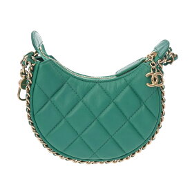 【〜7/11 最大5万円クーポン】CHANEL シャネル マトラッセ ミニホーボーバッグ グリーン レディース ラムスキン ショルダーバッグ Aランク 中古 銀蔵