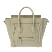CELINE ミントグリーン オーバルバッグ