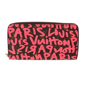 LOUIS VUITTON ルイヴィトン モノグラムグラフィティ ジッピー・ウォレット フューシャ M93710 レディース モノグラムキャンバス 長財布 ABランク 中古 銀蔵
