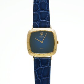 ロレックス チェリーニ 4084 40番台(1975年頃製造) ブルー メンズ 腕時計 手巻き 中古 銀蔵