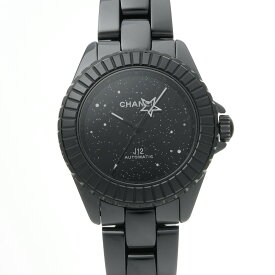 シャネル J12 38MM インターステラー H7989 ブラック/ダイヤモンド メンズ 腕時計 自動巻き 中古 銀蔵