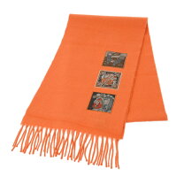 楽天市場】エルメス hermes マフラー オレンジ カシミヤ100％の通販 