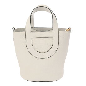 【〜3/11 最大5万円クーポン】HERMES エルメス インザループ 18 ニューホワイト B刻印(2023年頃) レディース トリヨンクレマンス ヴォースイフト ハンドバッグ 新同 中古【ローン24回払い無金利】 銀蔵