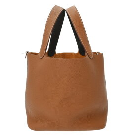 【〜3/11 最大5万円クーポン】HERMES エルメス ピコタン ロック MM エクラ ゴールド/エベンヌ Z刻印(2021年頃) レディース トリヨンクレマンス ハンドバッグ 新同 中古【ローン24回払い無金利】 銀蔵