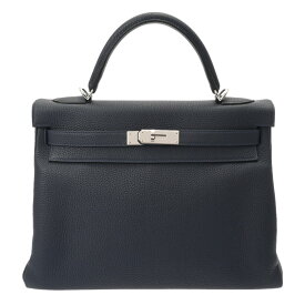 【〜3/11 最大5万円クーポン】HERMES エルメス ケリー 32 内縫い 2WAY ブルーニュイ Y刻印(2020年頃) レディース トゴ ハンドバッグ 新同 中古【ローン24回払い無金利】 銀蔵
