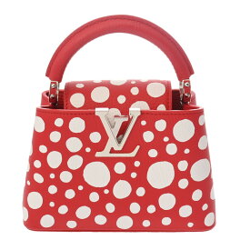 【〜3/11 最大5万円クーポン】LOUIS VUITTON ルイヴィトン カプシーヌ MINI 草間彌生コラボ ルージュ M21692 レディース トリヨンレザー ハンドバッグ 新同 中古【ローン24回払い無金利】 銀蔵