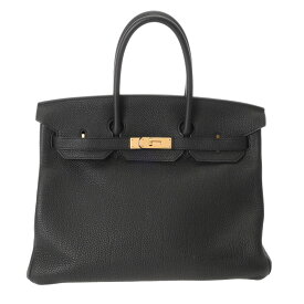 【〜3/11 最大5万円クーポン】HERMES エルメス バーキン 35 ブラック R刻印(2014年頃) ユニセックス トゴ ハンドバッグ Aランク 中古【ローン24回払い無金利】 銀蔵