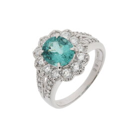 【〜3/11 最大5万円クーポン】no brand ノーブランド パライバトルマリン1.86ct ダイヤ1.01ct #12 ブラジル産 12号 レディース Pt900プラチナ リング・指輪 Aランク 中古【ローン24回払い無金利】 銀蔵