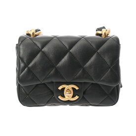 【〜3/11 最大5万円クーポン】CHANEL シャネル マトラッセ ミニフラップバッグ ブラック レディース ラムスキン セミショルダーバッグ Aランク 中古【ローン24回払い無金利】 銀蔵