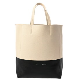 CELINE セリーヌ バーティカルカバ スモール ホワイト/ブラック 176163 レディース レザー ハンドバッグ ABランク 中古 銀蔵