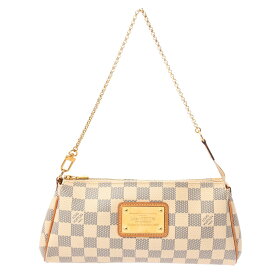 LOUIS VUITTON ルイヴィトン ダミエアズール エヴァ ホワイト N55214 レディース ダミエキャンバス ショルダーバッグ ABランク 中古 銀蔵