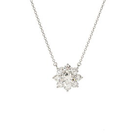 【〜5/16 最大5万円クーポン】HARRY WINSTON ハリーウィンストン サンフラワー スモール ダイヤ0.72ct F-VS2-3EX レディース Pt950プラチナ ネックレス Aランク 中古【ローン24回払い無金利】 銀蔵