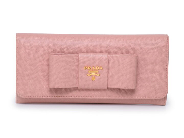 楽天市場】プラダ・PRADA ファスナー長財布 リボンモチーフ 