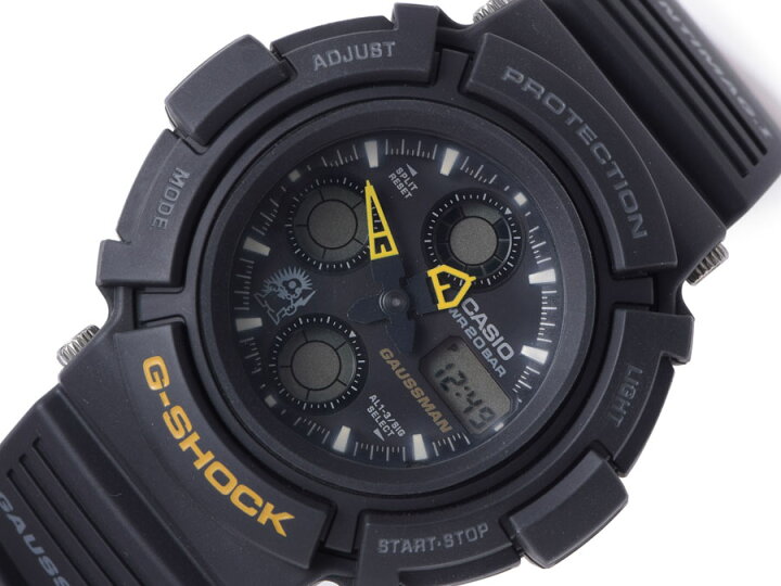 楽天市場】カシオ・CASIO G-SHOCK ガウスマン AW-571BM-1T 黒【中古  