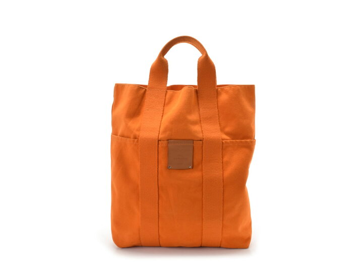 楽天市場】エルメス・HERMES ドーヴィル エルメスオレンジ キャンバス 
