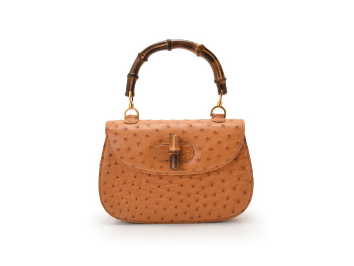 楽天市場】グッチ・GUCCI バンブー 2WAYバッグ オーストリッチ【中古 