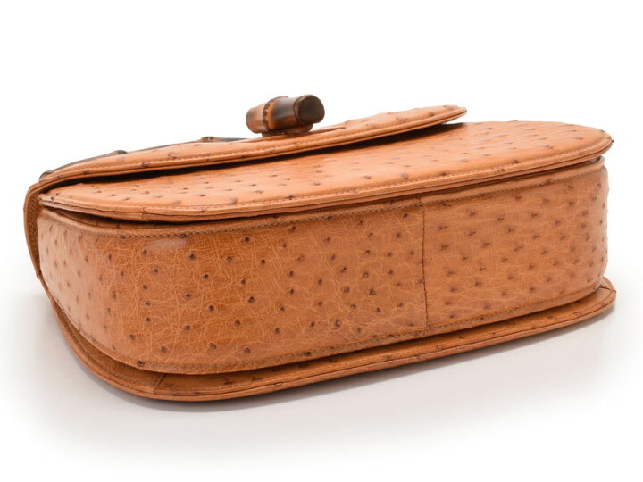 楽天市場】グッチ・GUCCI バンブー 2WAYバッグ オーストリッチ【中古 