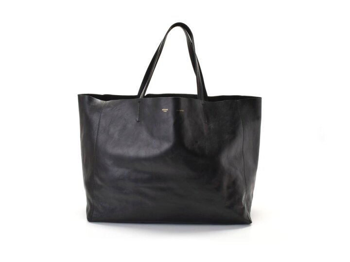楽天市場】セリーヌ・CELINE ホリゾンタル カバ ラムスキン 黒【中古 