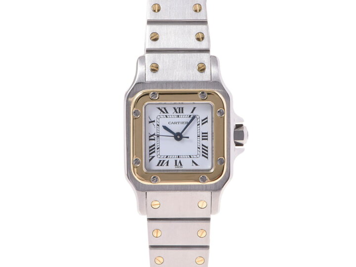 カルティエ CARTIER サントスガルベSM 自動巻き レディース _904775  