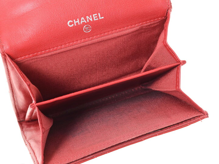 楽天市場】シャネル・CHANEL マトラッセ コインケース エナメル 赤 
