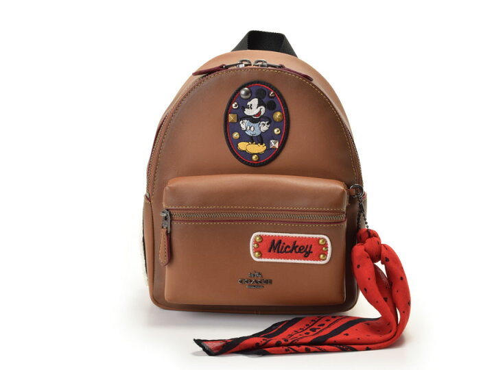 楽天市場】中古 コーチ バックパック Disneyコラボ 限定 レザー 茶  