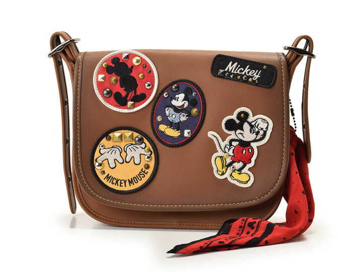 楽天市場】中古 コーチ ショルダーバッグ Disneyコラボ 限定 レザー 茶 