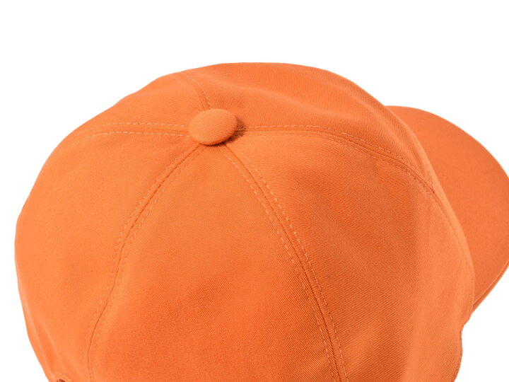 楽天市場】新品エルメス・HERMES キャップ コットン リネン オレンジ 
