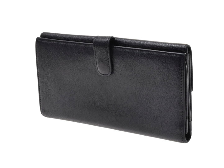 楽天市場】中古 シャネル カメリア Wホック長財布 カーフ 黒 CHANEL 