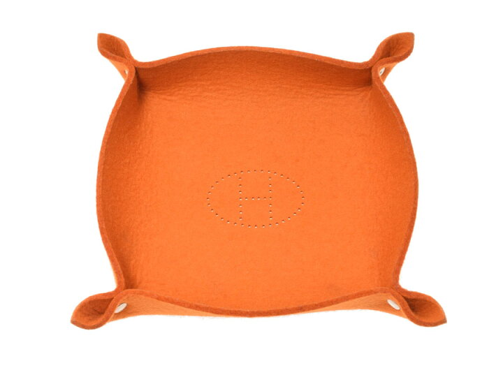楽天市場】エルメス・HERMES ウィドポッシュ フェルト オレンジ 小物 