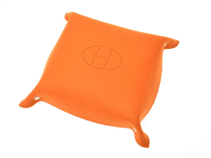 楽天市場】エルメス・HERMES ウィドポッシュ フェルト オレンジ 小物 