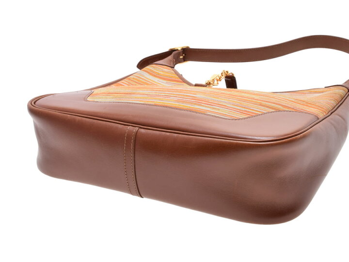 楽天市場】中古 エルメス トリム31 ヴィブラート 茶 G金具 □F刻印 