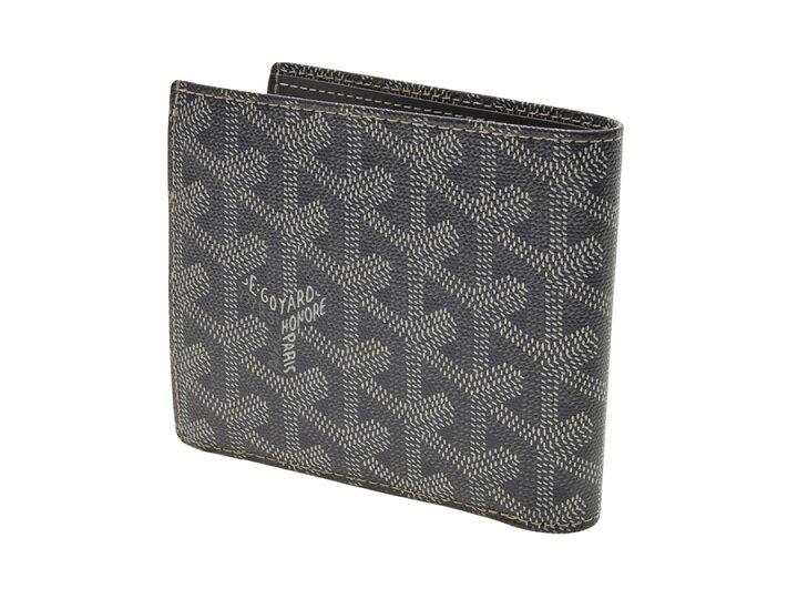 楽天市場】中古 ゴヤール 二ツ折財布 ヘリンボーン グレー 箱 GOYARD 