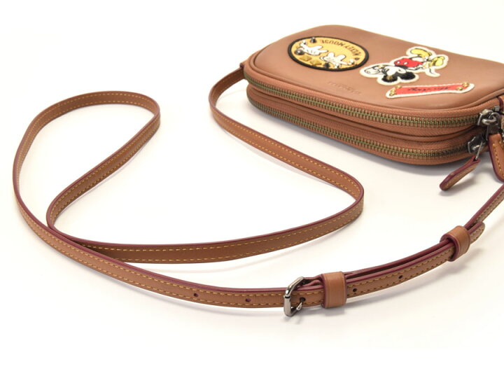 楽天市場】中古 コーチ ショルダーバッグ Disneyコラボ 茶 レザー 