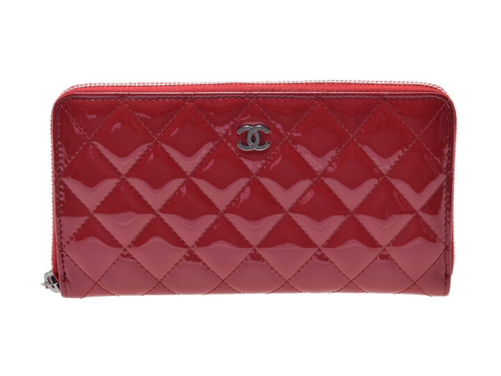 楽天市場】シャネル・CHANEL マトラッセ ラウンドファスナー長財布 赤 