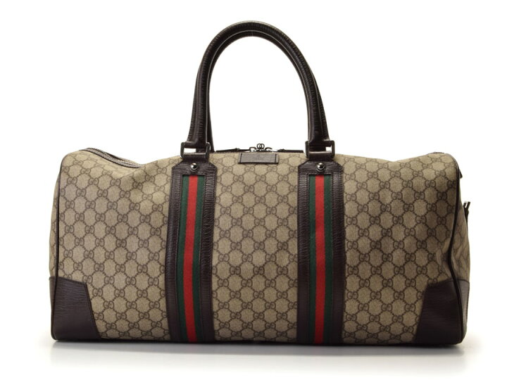 楽天市場】グッチ・GUCCI ボストンバッグ GGプラス PVC レザー 