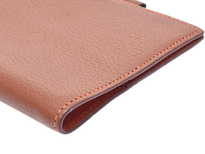 楽天市場】中古 エルメス アジェンダGM シェーブル 茶/オレンジ バイ  