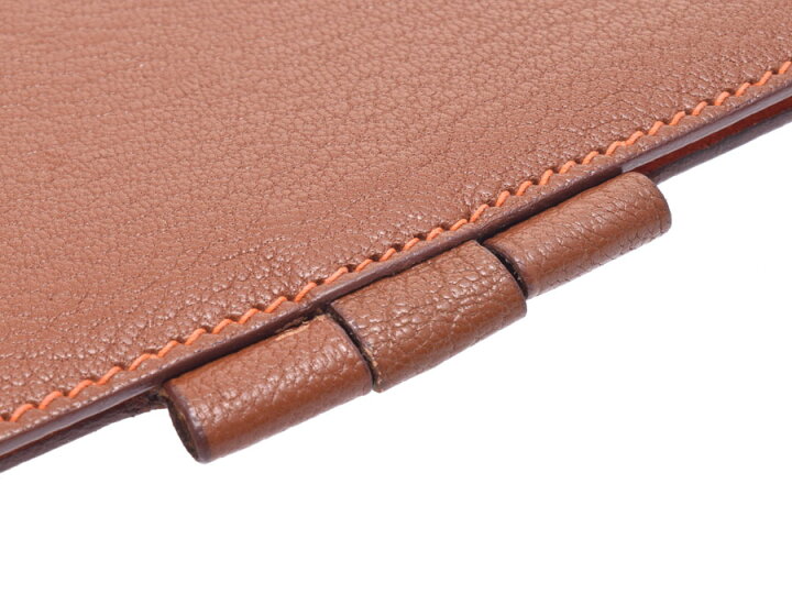 楽天市場】中古 エルメス アジェンダGM シェーブル 茶/オレンジ バイ  