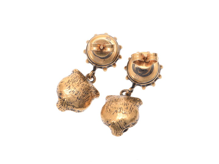 楽天市場】中古 グッチ タイガーピアス ビジュー SV925 箱 GUCCI  