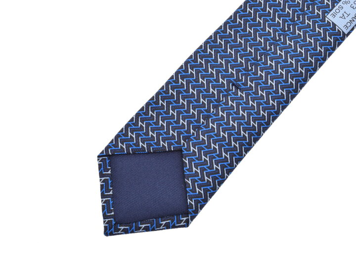 楽天市場】新品 エルメス ネクタイ H柄 マリン/ブルー シルク100％ 箱 