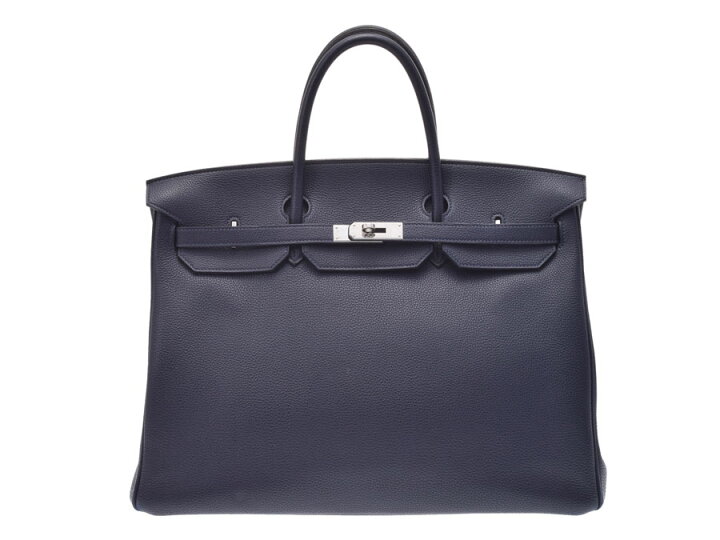 楽天市場】中古 エルメス バーキン40 トゴ ブルーニュイ SV金具 □T 