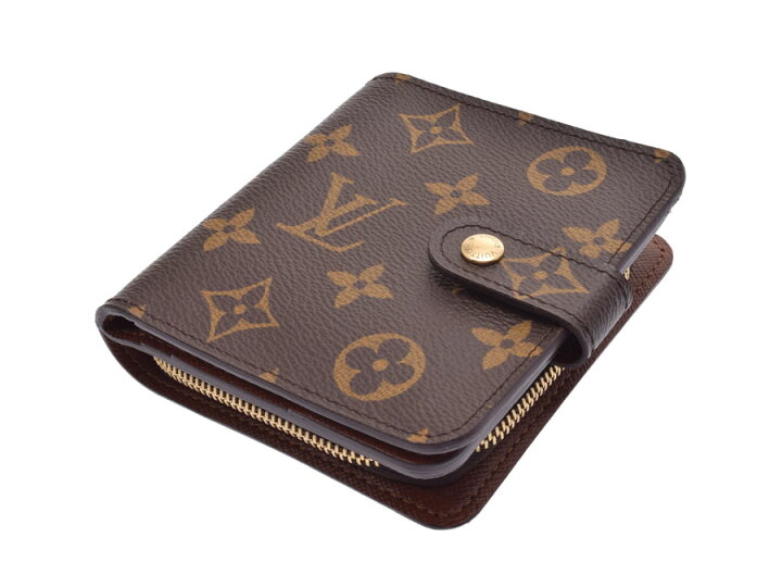 楽天市場】中古 ルイヴィトン モノグラム コンパクトジップ財布 M61667  