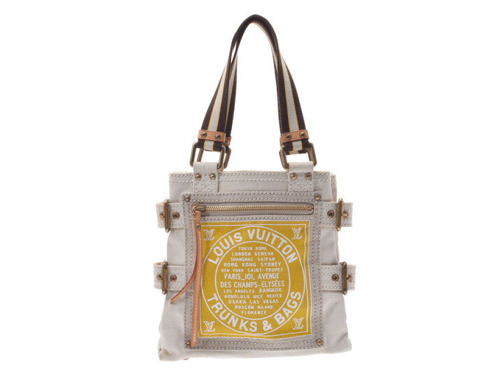 楽天市場】中古 ルイヴィトン グローブショッパーPM イエロー M95116 