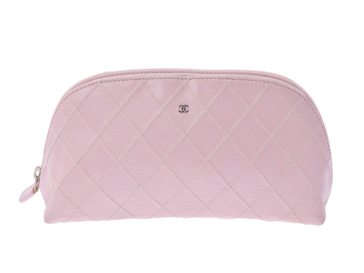 楽天市場】中古 シャネル ビコローレ ポーチ レザー ピンク CHANEL 