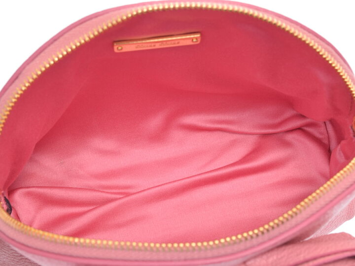 楽天市場】中古 ミュウミュウ リボン ポーチ レザー ピンク MIUMIU 