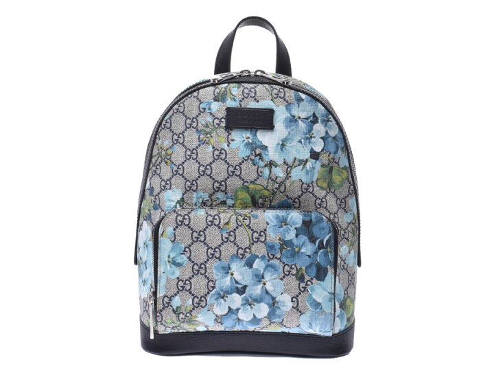 楽天市場】グッチ GGブルームス ミニバックパック ベージュ/ブルー 花 